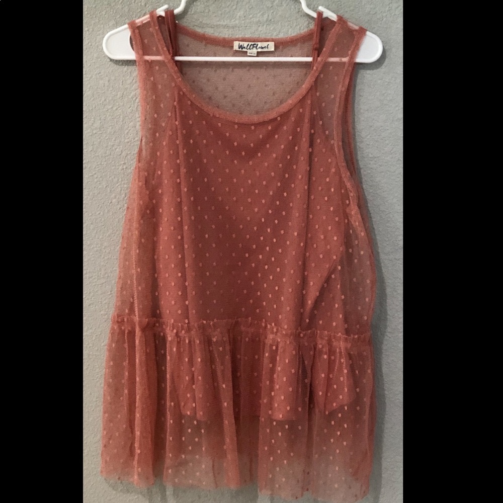 Women’s Plus Lace Blouse with Cami Size 2X
